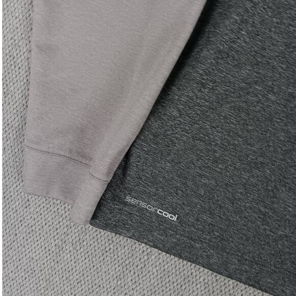 Ping Quarter Zip Golf Shirt Mens XL Gray Striped Performance Sensorcool Wicking - Picture 4 of 12